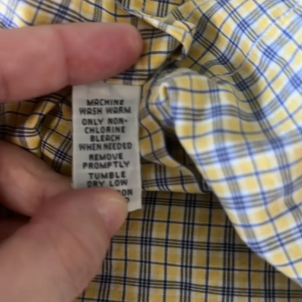 Polo Regent Long Sleeve Button Down Plaid Shirt Size 15.5